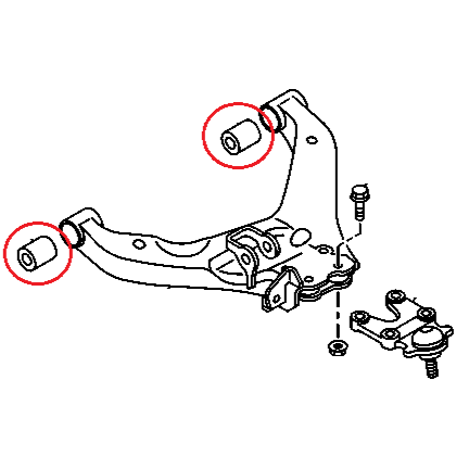 Lower Control Arm Bushing (Pair) - Dmax 2012 - 2020
